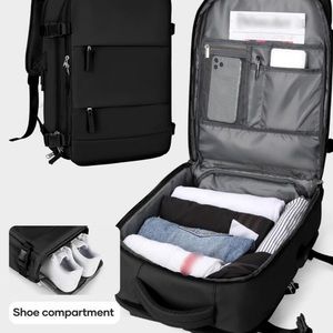 Travel Backpack - Carry On - Black